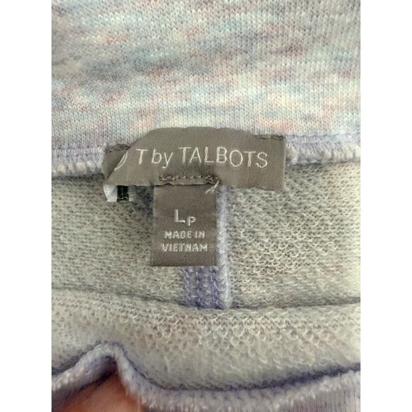 T by Talbots Women’s Pullover Large Petite NWOT Purple Pink Long Sleeve - Picture 6 of 9